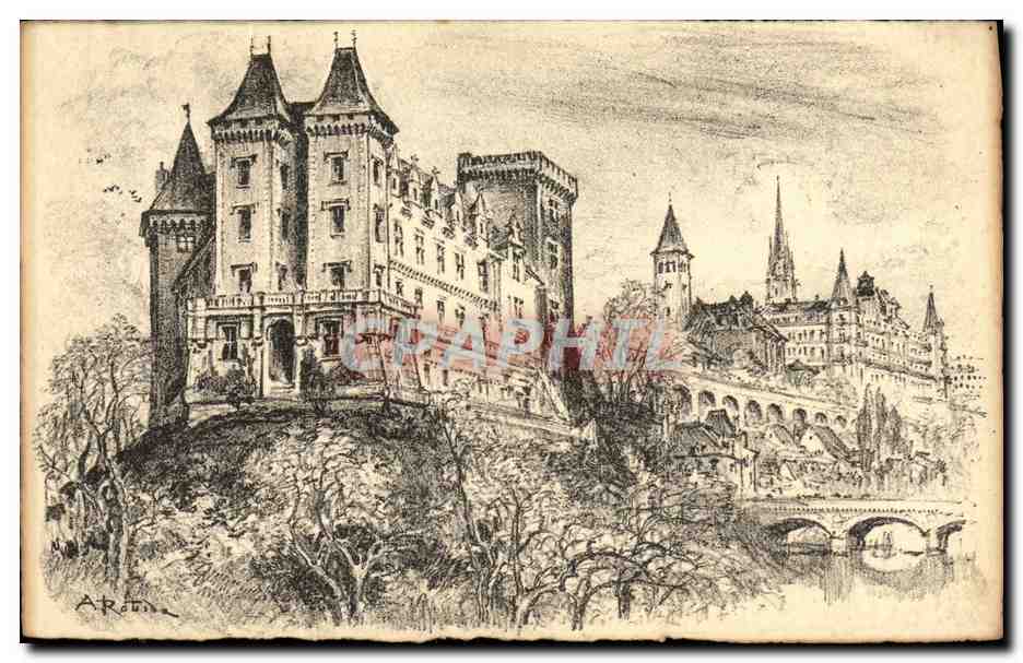 Château de Pau — ancienne résidence des rois de Navarre — éditeur ARTE