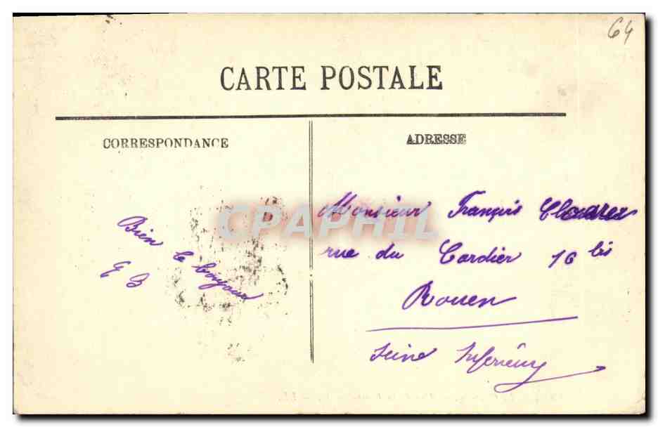 Le Château — Vue de la Basse-Plante — LL. — Reverso