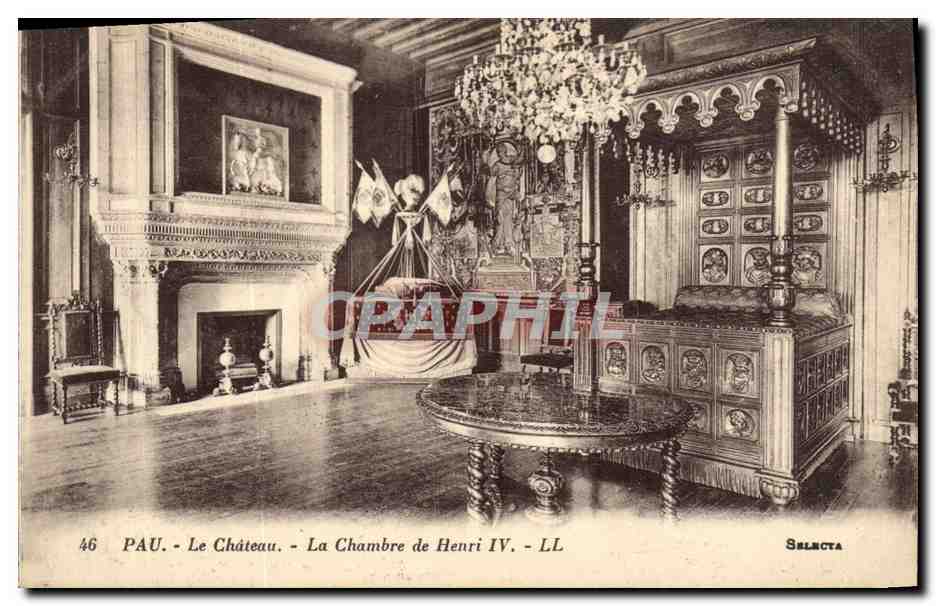 PAU - Das Schloss - Das Zimmer von Henri IV - SELNCTA