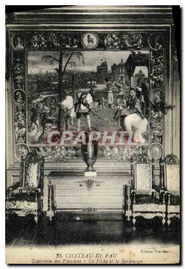 Château de Pau — Tapisserie des Flondres - La Pêche et le Jardinage — Édition Varanbon, n°25