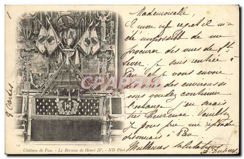 CPA Pau Chateau Le Berceau de Henri IV