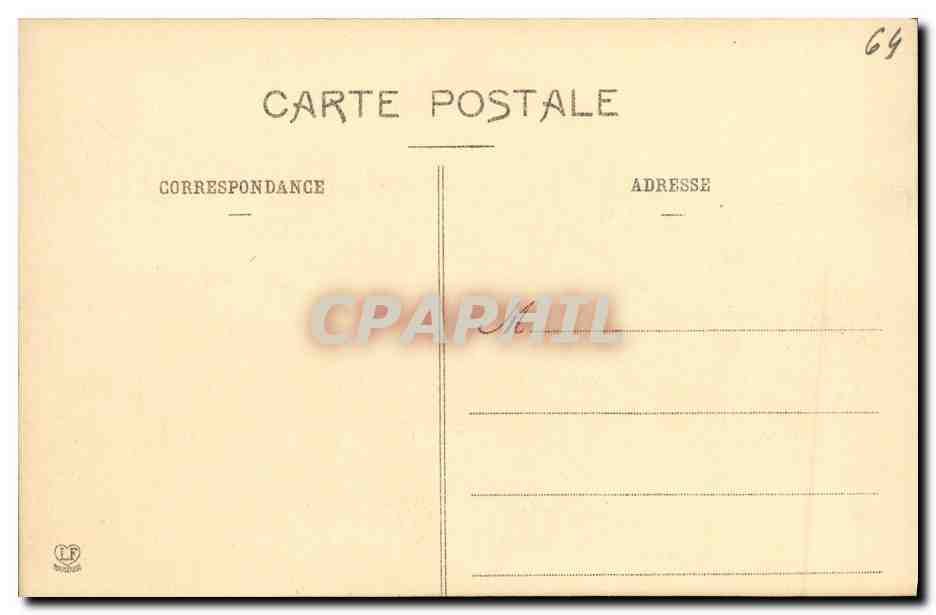 CPA Pau Plage Royale Statue HenriIV — Verso