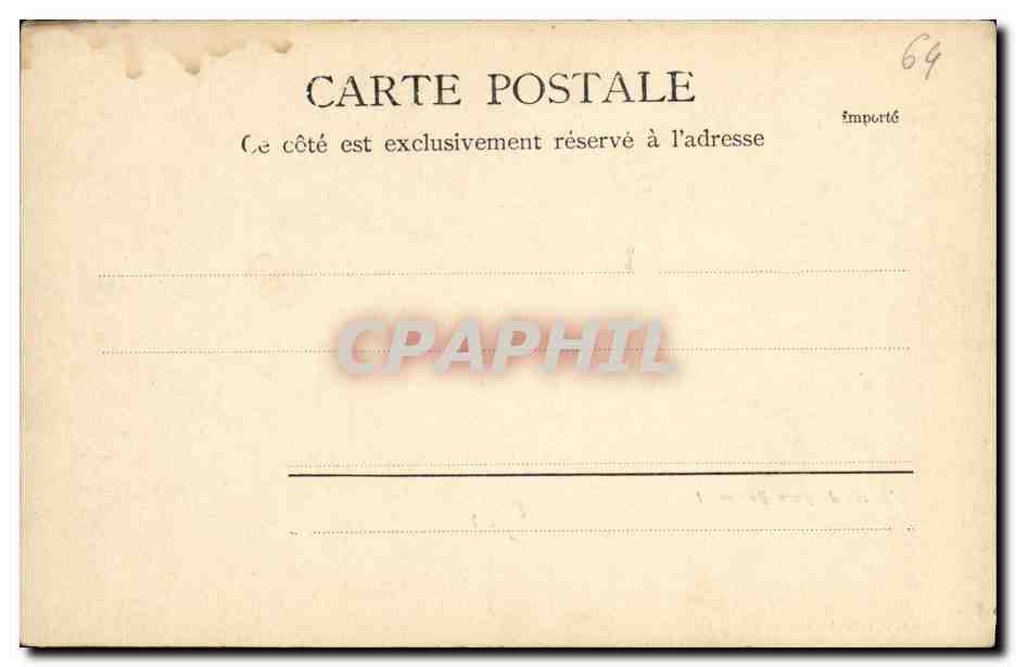 CPA Pau L entree du parc Beaumont  — Rückseite