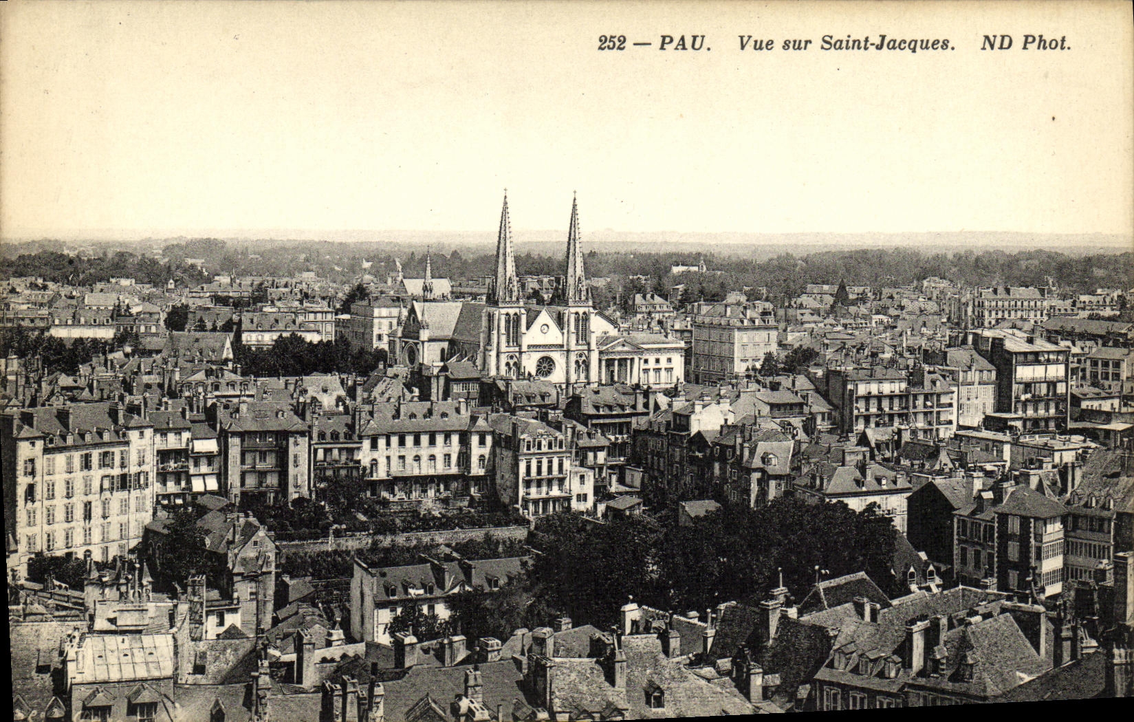 Pau — Vue sur Saint-Jacques — ND Phot. n° 252