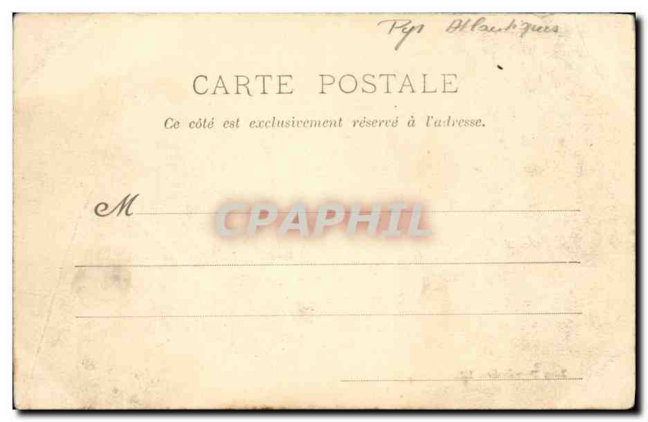 CPA Pau Cheminee Monumentale — Rückseite
