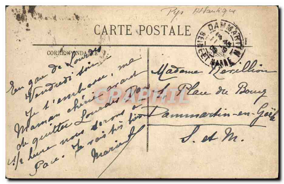 PAU – Le Château d'Henri IV. Entrée Principale. L★ — Rückseite