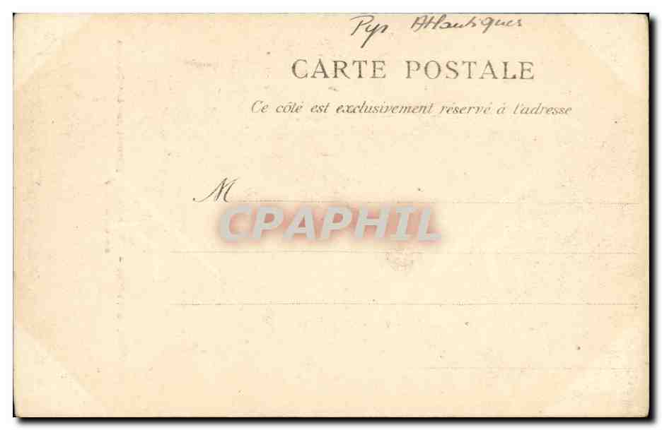 CPA Pau Chateau de Lit Louis XIV brode par les Dames de Saint Cyr — Verso
