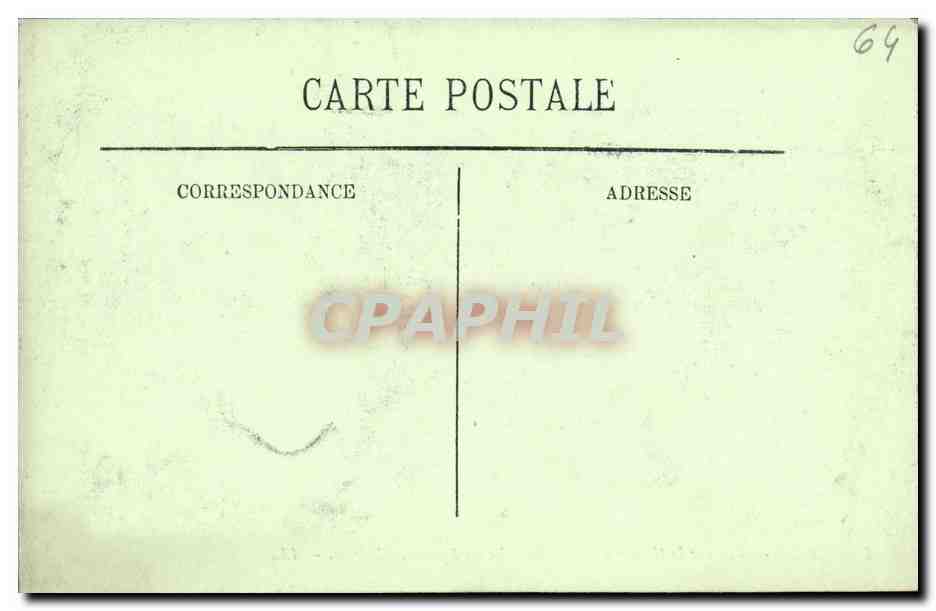 Pau — Vue sur la Chaîne des Pyrénées prise du Square St Martin — LL. n° 188 — Verso