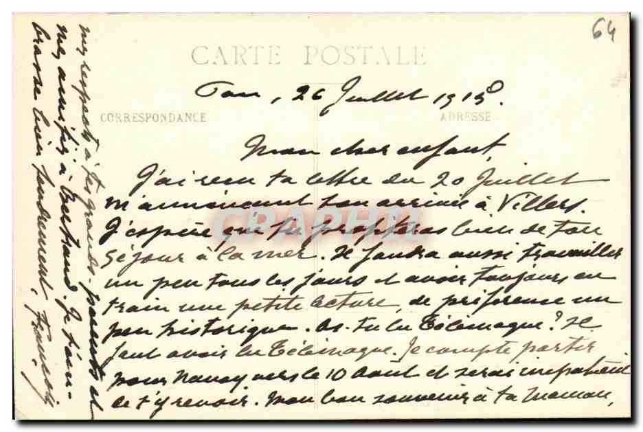 Pau — La Chaîne des Pyrénées — C. C. - 103 — Reverso