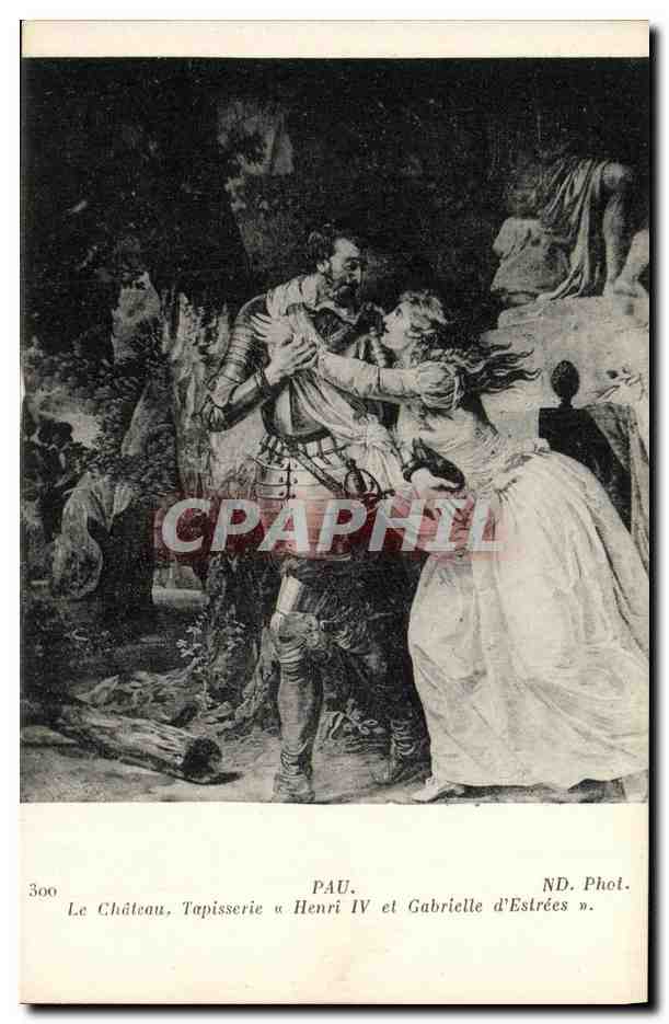 CPA Pau Chateau Tapisserie Henri IV et Gabrielle d Estrees