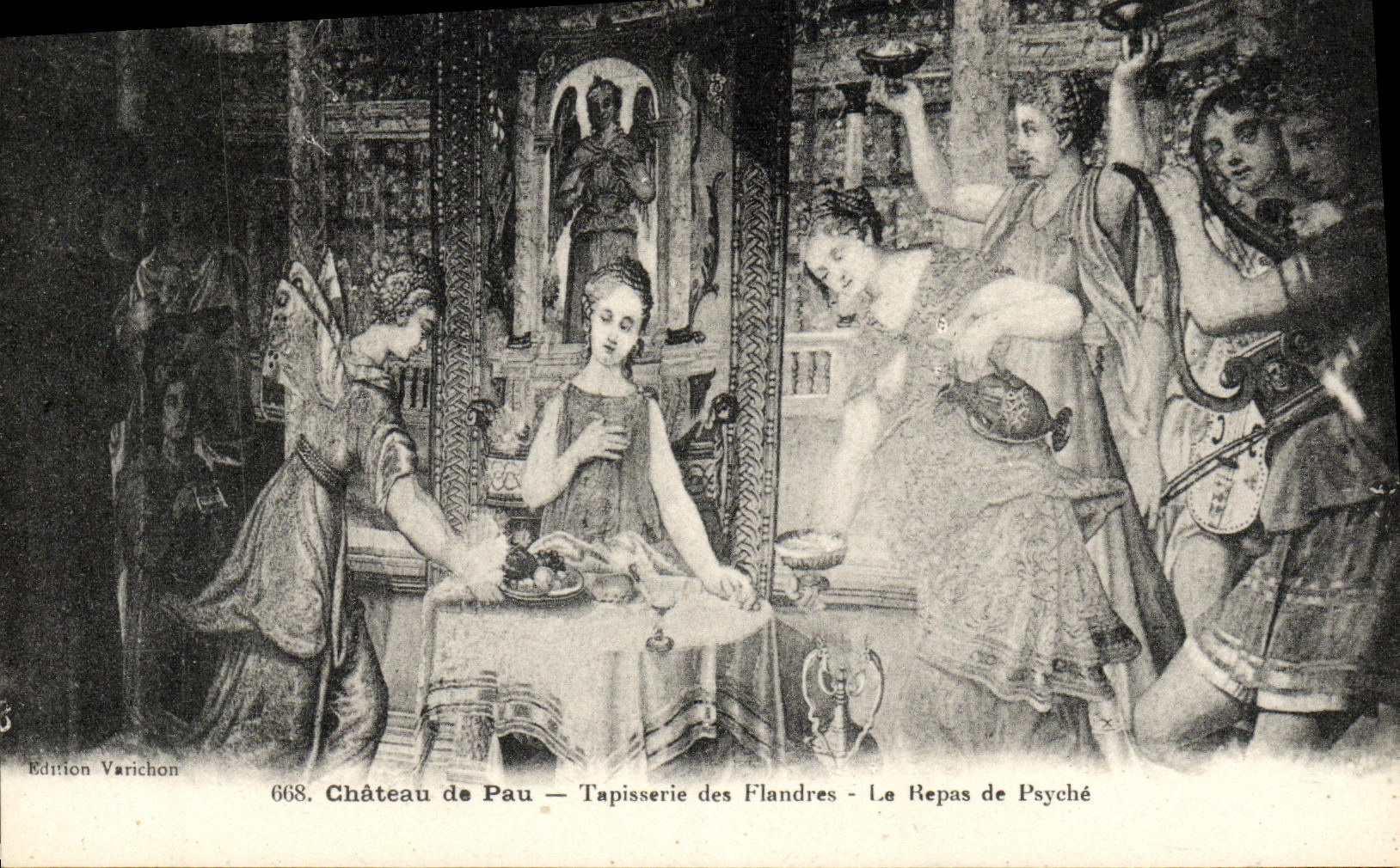 Castillo de Pau — Tapisserie des Flandres — El Banquete de Psique — Edición Varichon n°668