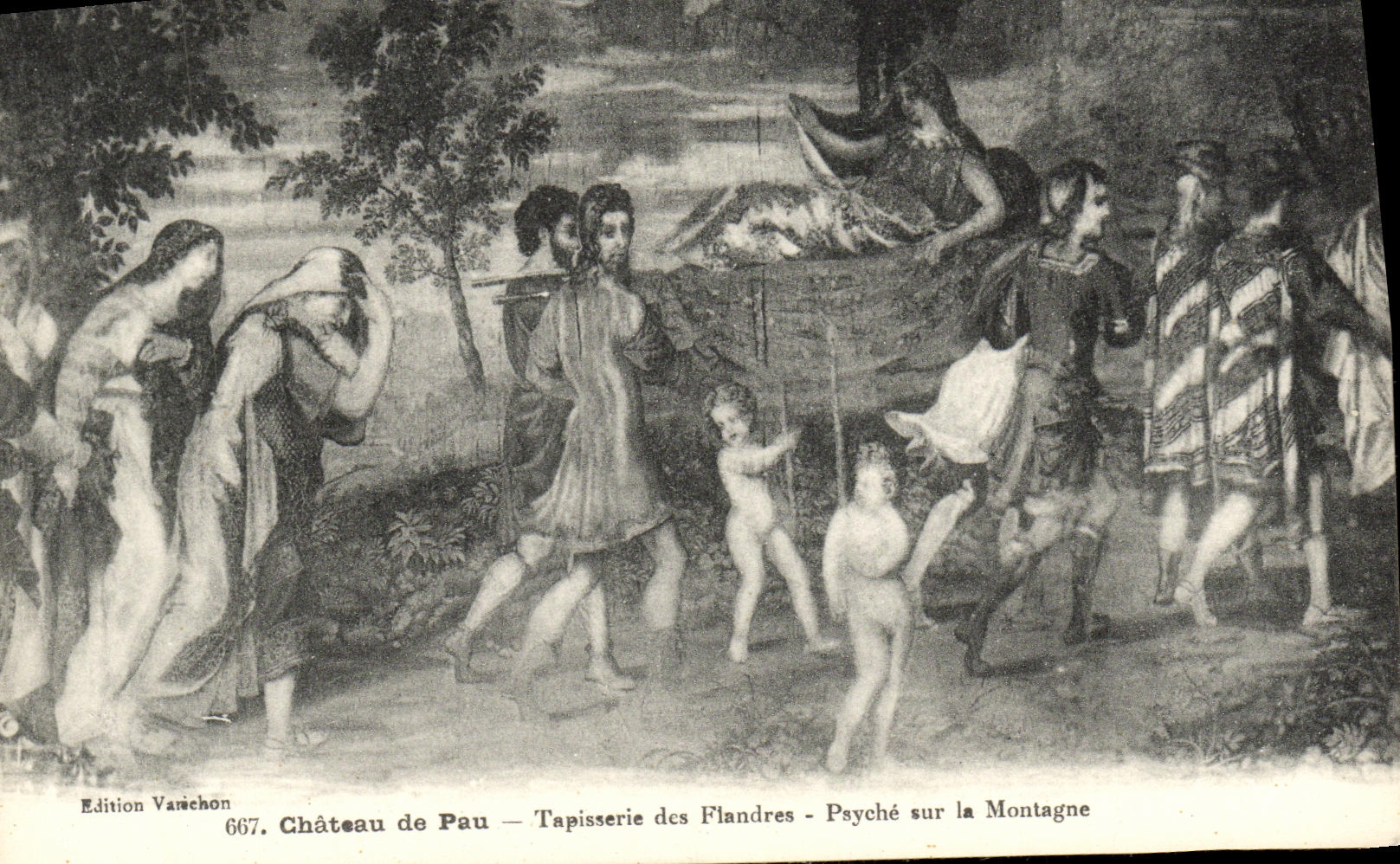 Château de Pau — Tapisserie des Flandres — Psyché sur la Montagne — Édition Vanéchon, n° 667