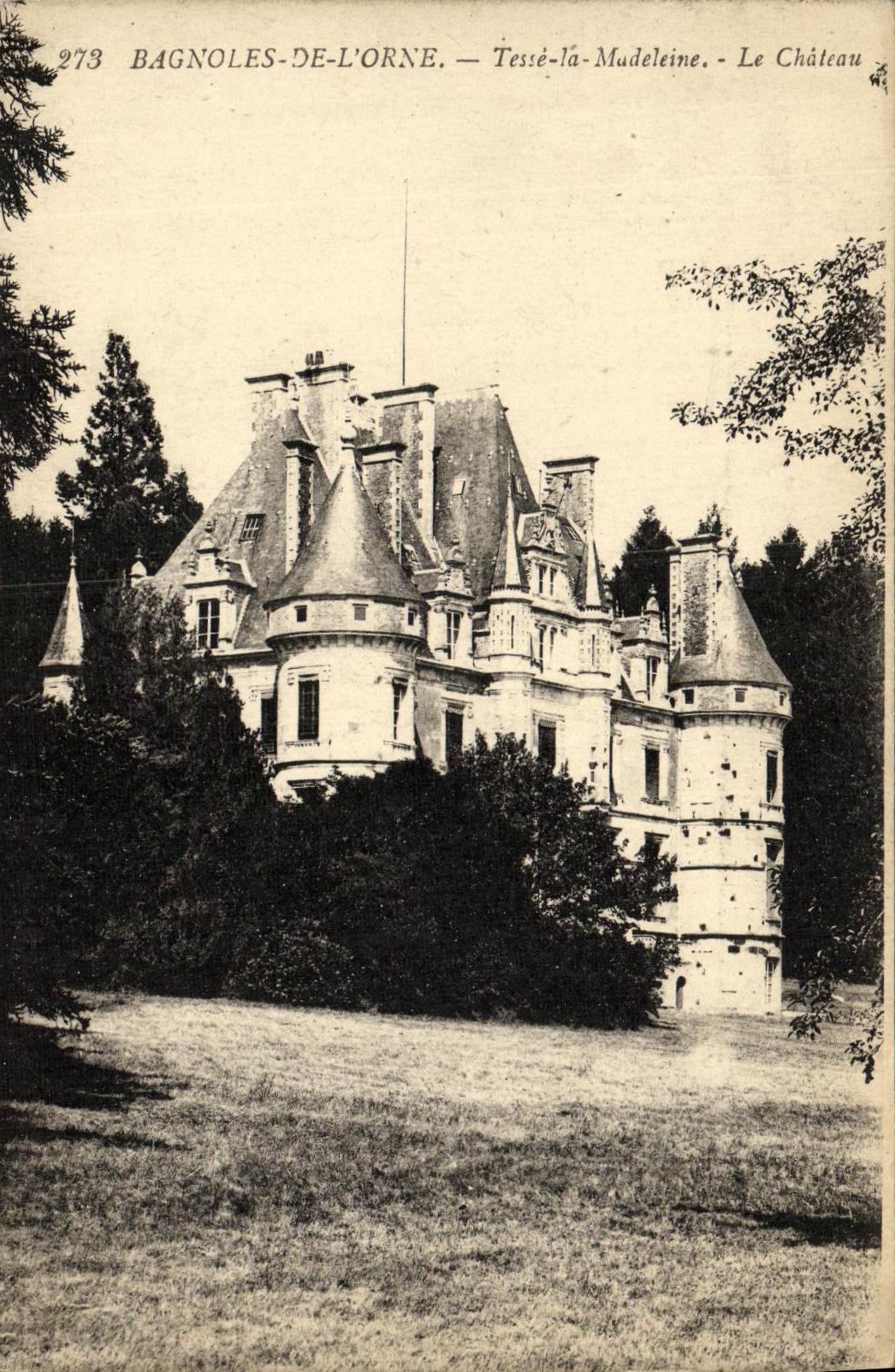 CPA Bagnoles De L Orne Tesse la Madeleine Le chateau