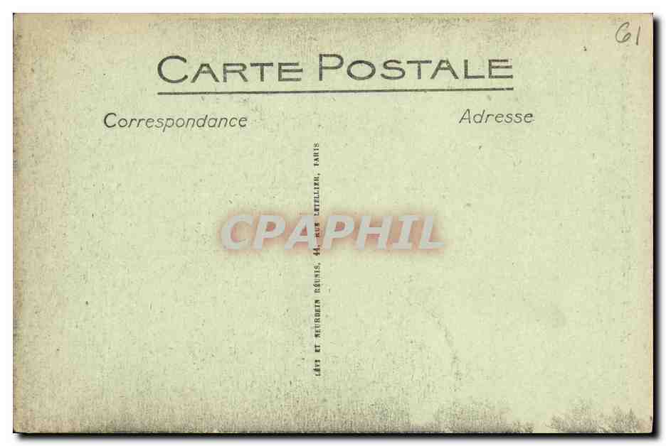 CPA Bagnoles De L Orne Tesse la Madeleine Le chateau — Rückseite