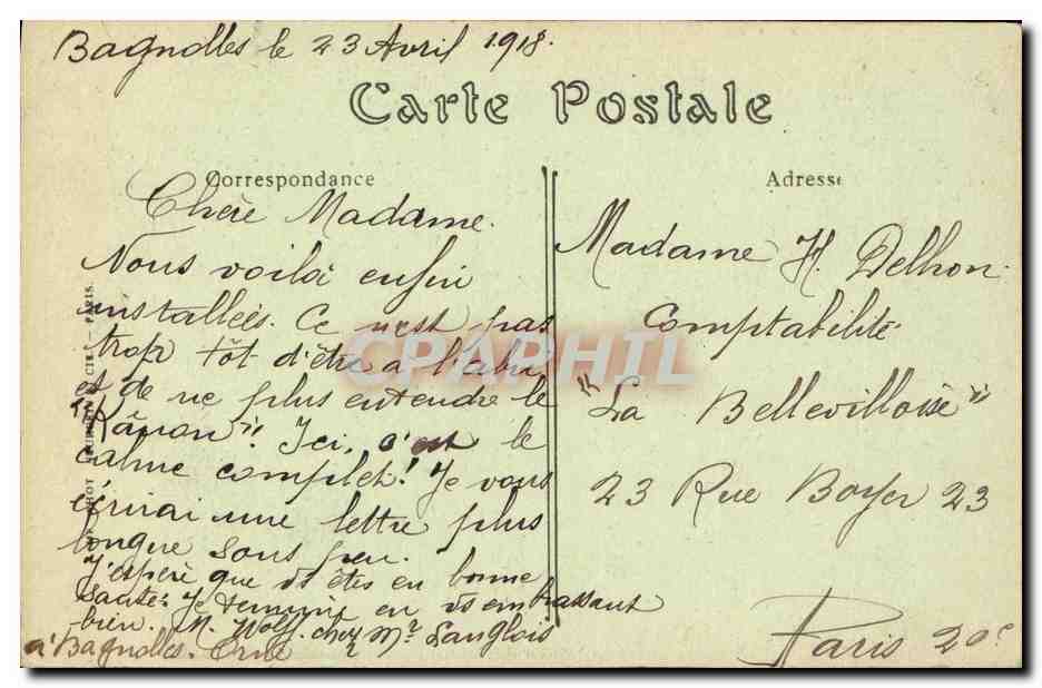 Bagnolles-de-l'Orne — De Danteallee — ND. Fot. — Achterkant