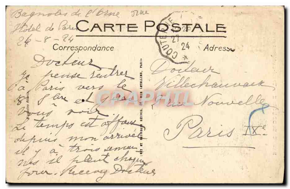 Bagnolles-de-l'Orne — Tessé-la-Madeleine. I bordi della Vée ai Buardrs — LL. n° 129 — Verso