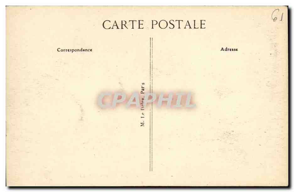 Bagnoles-de-l'Orne — Vista sul Grand Hôtel e sul Lago — Verso