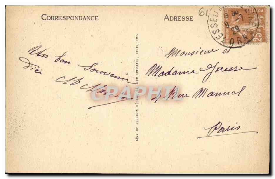 CPA Bagnoles De L Orne La Source des Dames — Rückseite