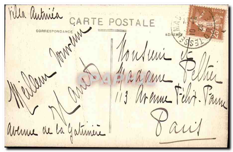 CPA Bagnoles De L Orne La Passerelle et les 2 Casinos — Rückseite