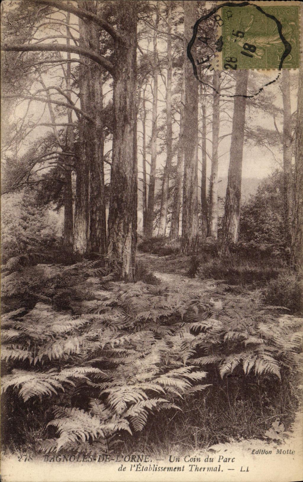 Bagnolles-de-l'Orne — Ein Eckchen des Thermalparkes — Édition Motte