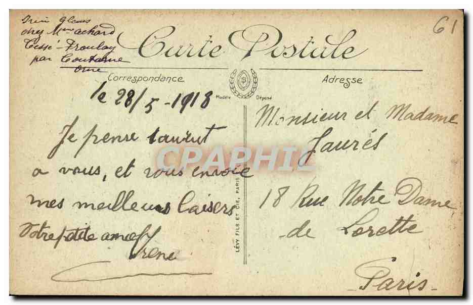 Bagnolles-de-l'Orne — Ein Eckchen des Thermalparkes — Édition Motte — Rückseite