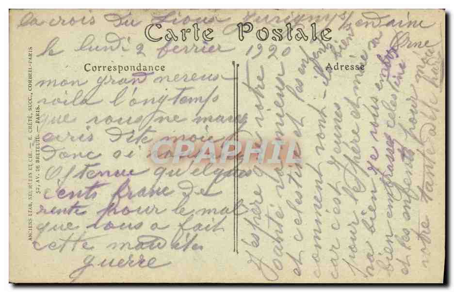 Bagnoles-de-l'Orne — Ansicht vom Hôtel de Paris — Anciens Star, Neuilly-en-Paris — Rückseite