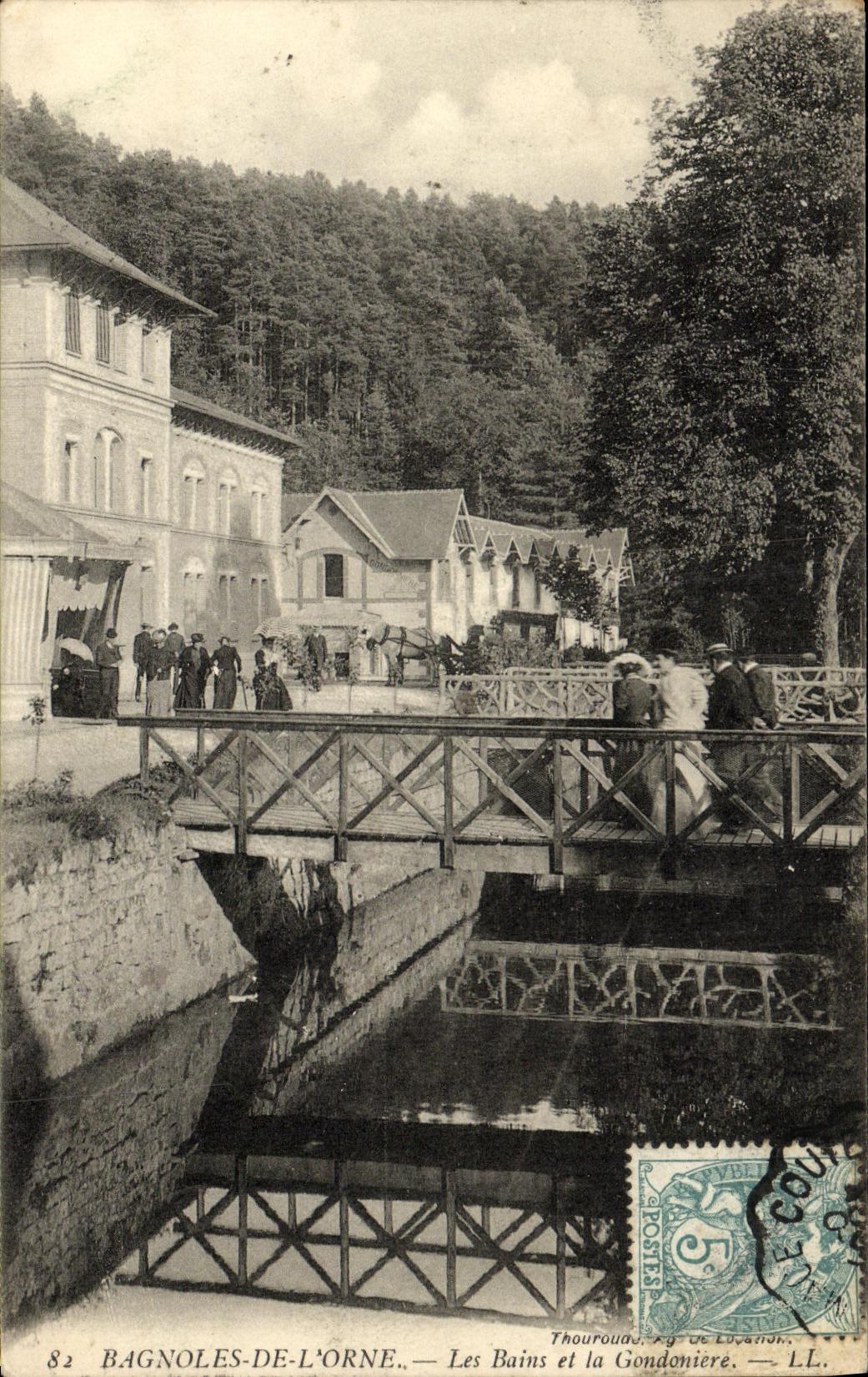 CPA Bagnoles De L Orne Les Bains et La Gondoniere