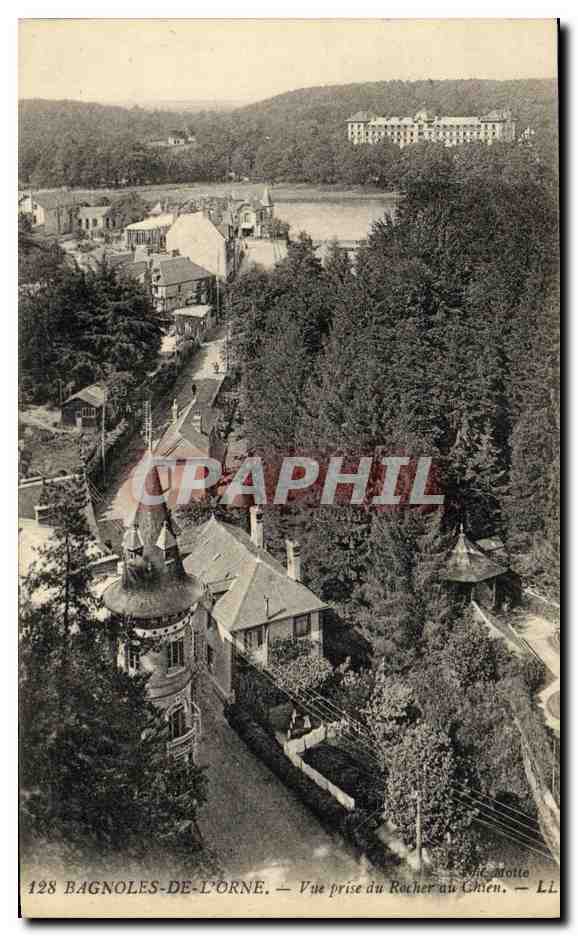 CPA Bagnoles De L Orne Vue Prise du Recher au Chien