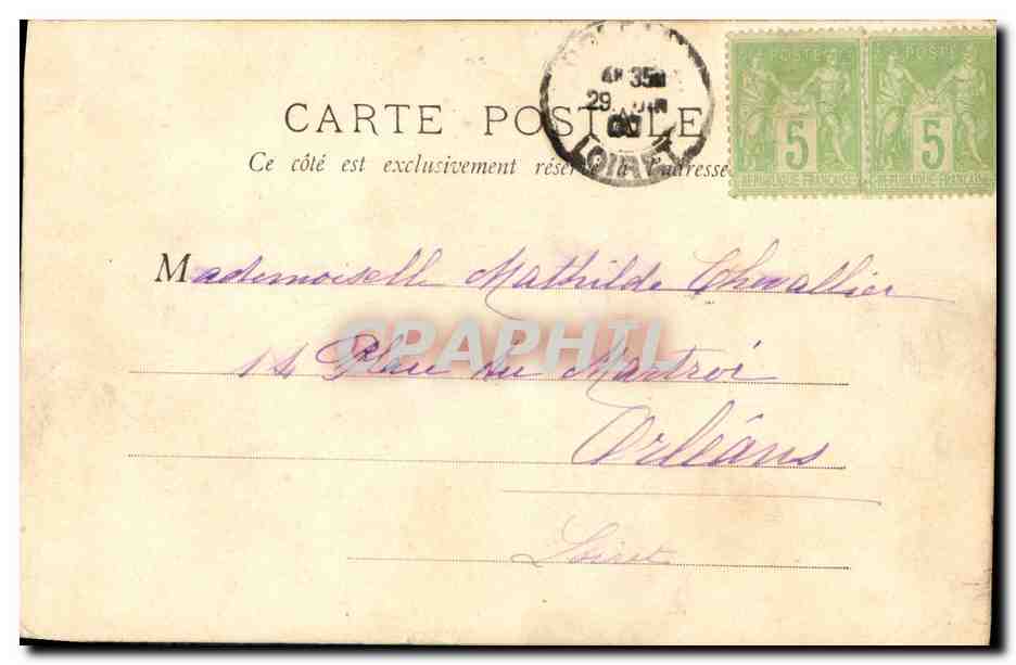 CPA Le Vieux Paris La Rue des Vieilles Ecoles — Rückseite