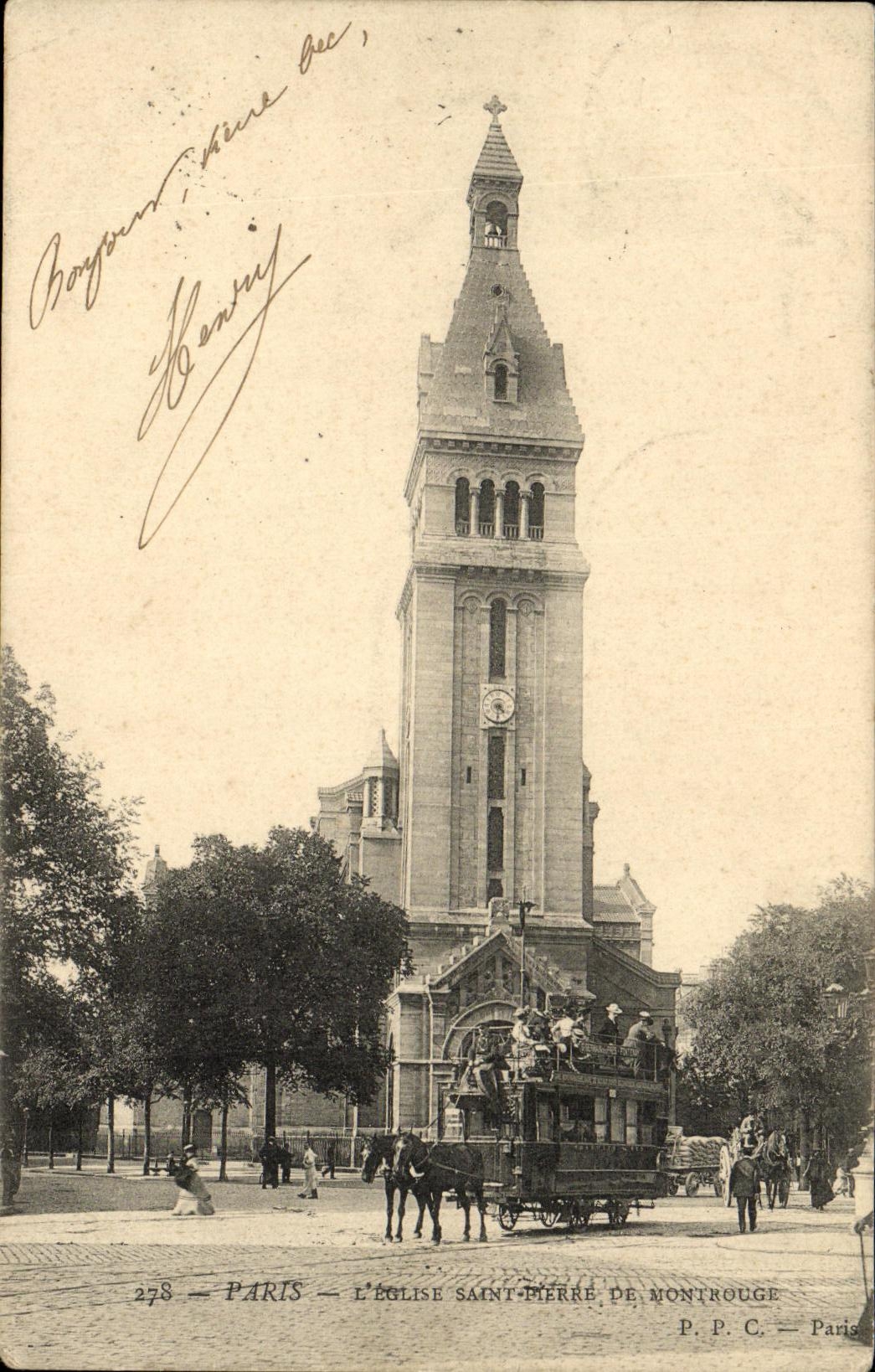 CPA Paris L Eglise Saint Pierre De Montrouge