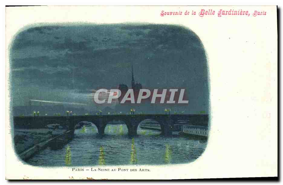 CPA Paris La Seine Au Pont Des Arts Belle Jardiniere Notre Dame