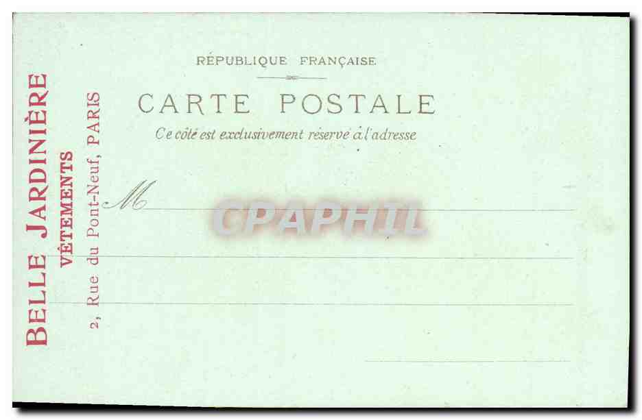 CPA Paris La Seine Au Pont Des Arts Belle Jardiniere Notre Dame — Verso