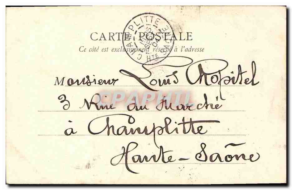 CPA Paris Vieux Montmartre La Chaumiere Rue Saint Vincent — Rückseite
