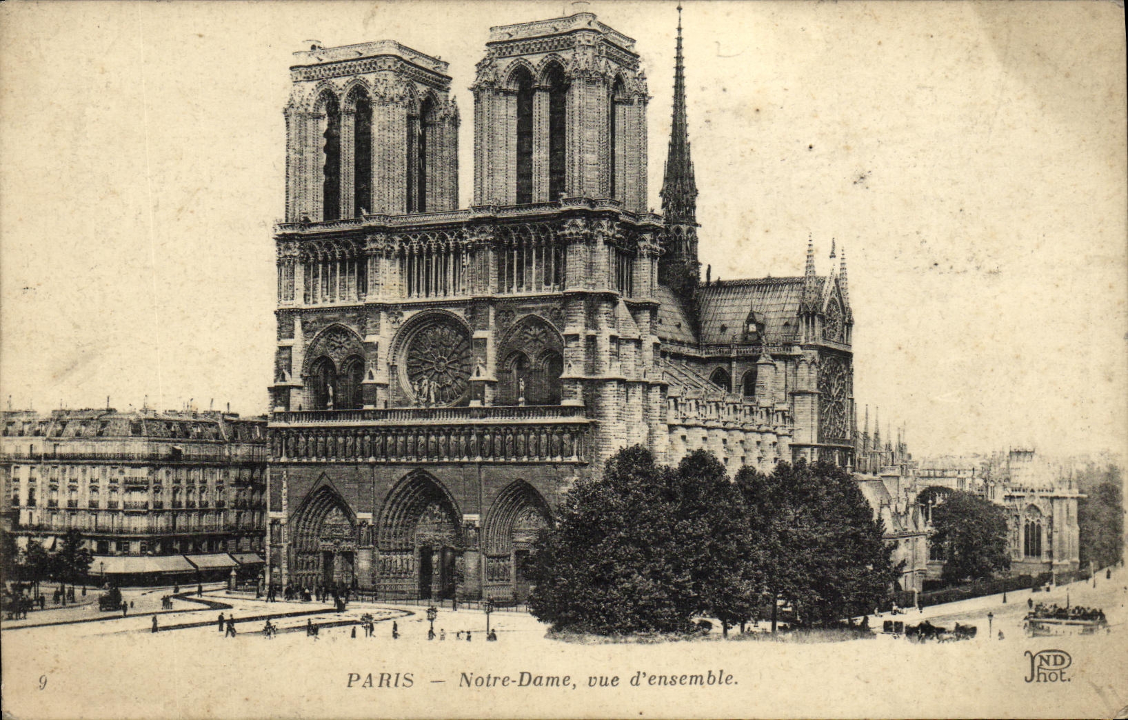 CPA Paris Notre Dame Vue d ensemble