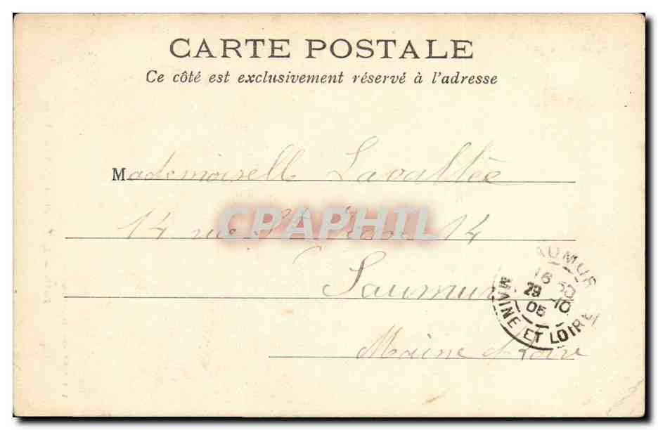 CPA Paris Le Monument de Viclor Hugo — Verso