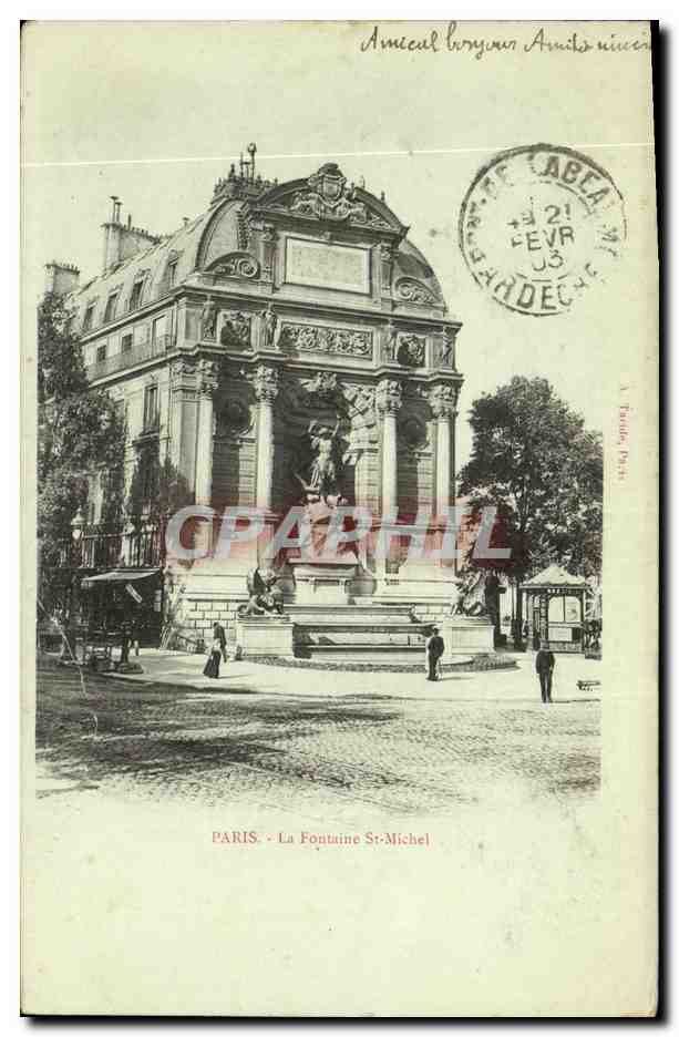 CPA Paris La Fontaine St Michel