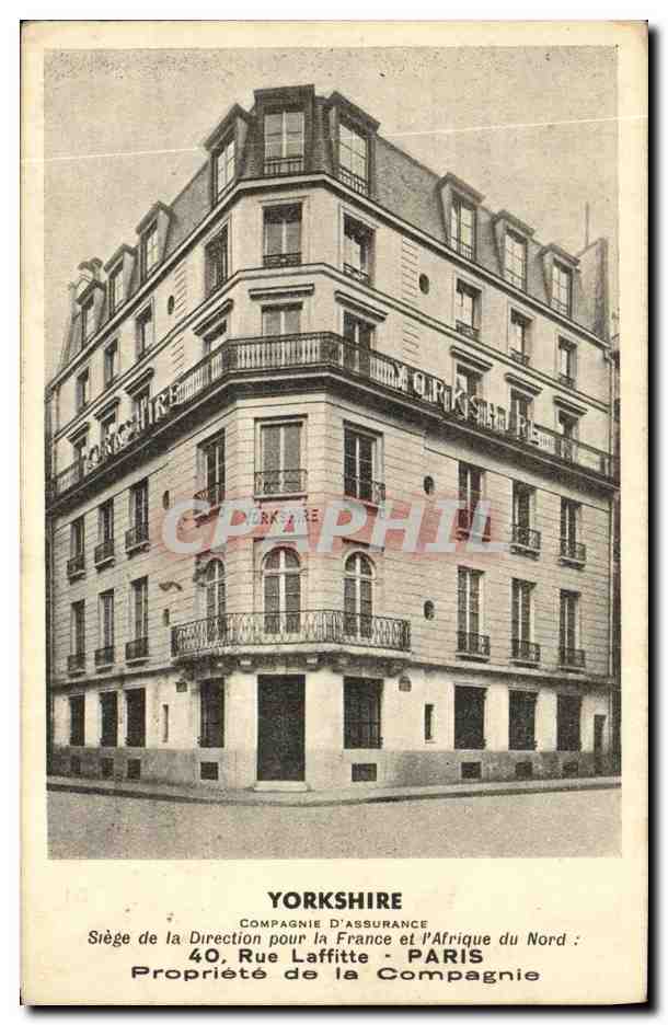 CPA Paris Yorkshire 40 rue Laffite Paris Propriete de la Compagnie