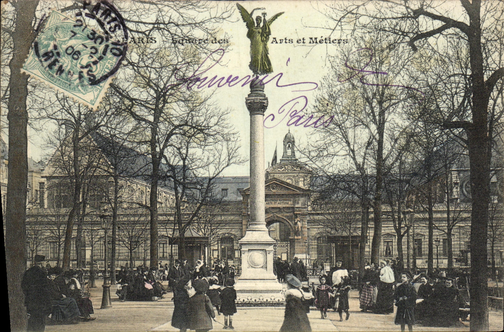 CPA Paris Squrare des Arts et Metiers