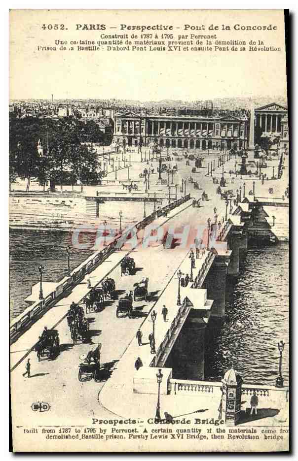 CPA Paris Perspective Pont de la Concorde