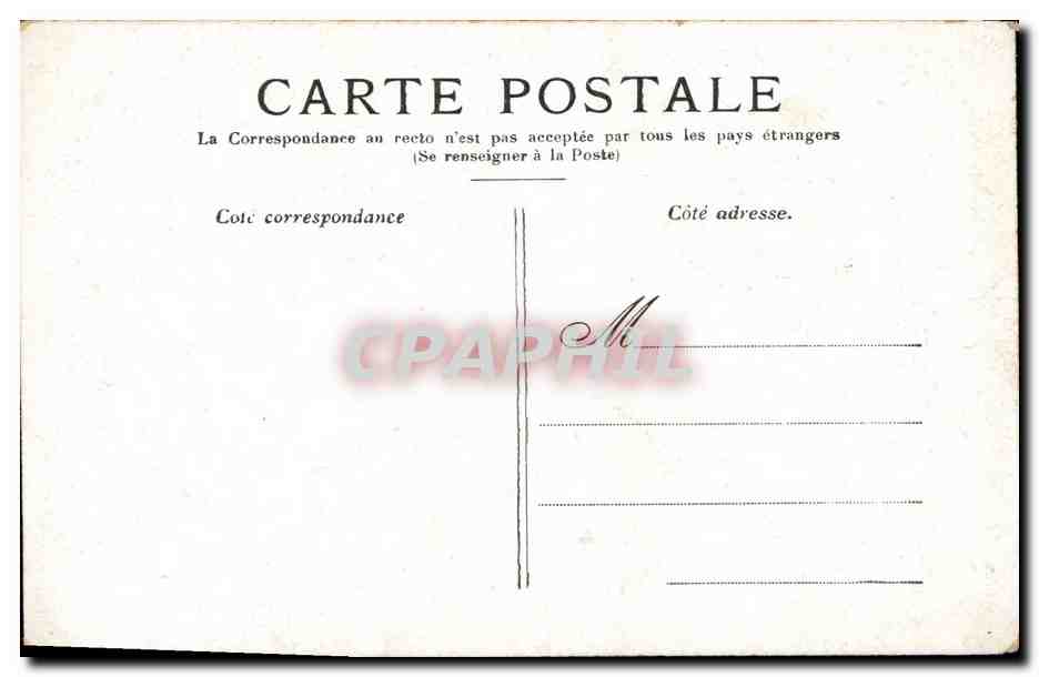 CPA Paris La Bastille et la Colonne de Juillet — Rückseite