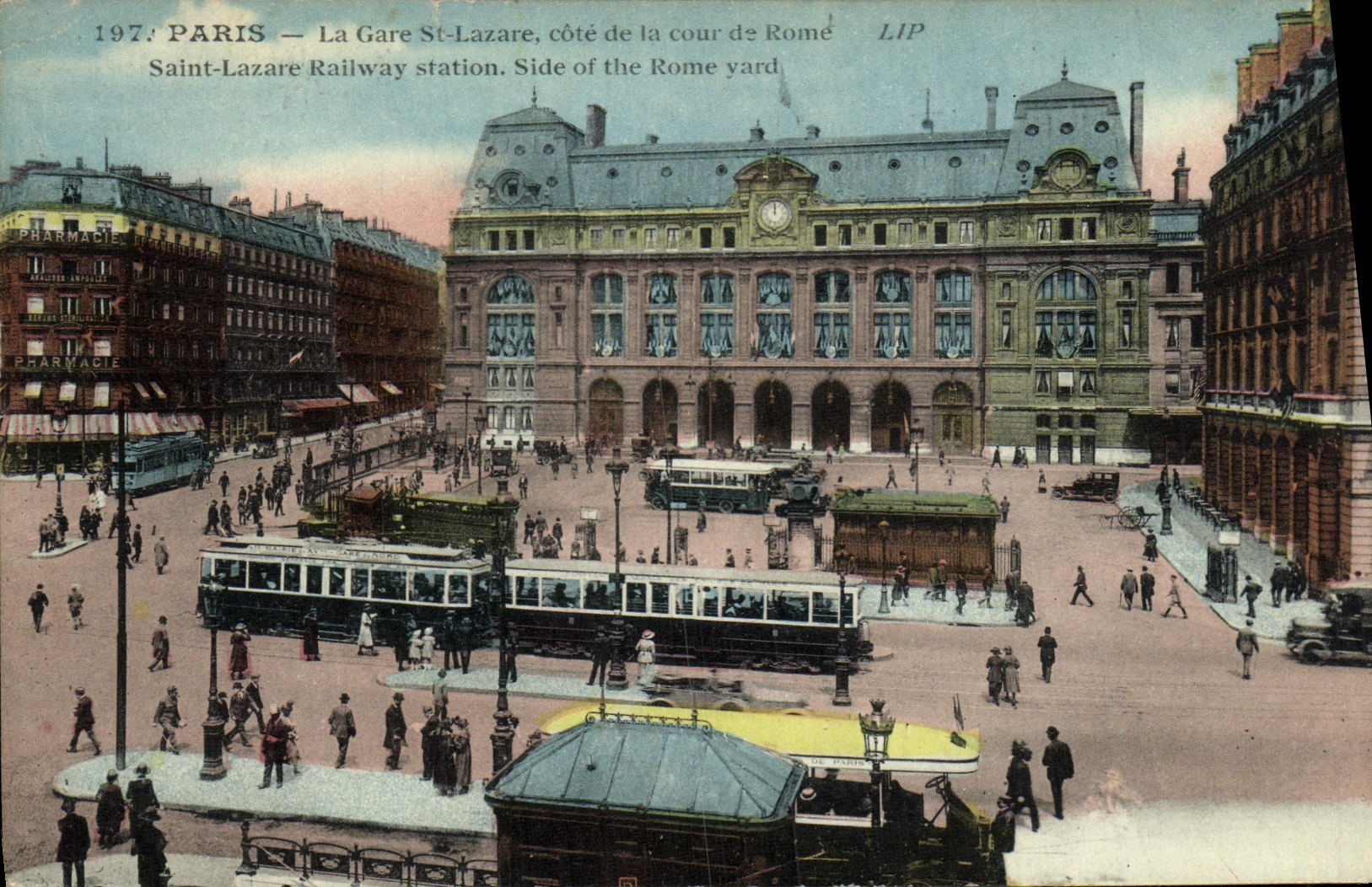 CPA Paris La Gare St Lazare Cote de la Cour de Rome