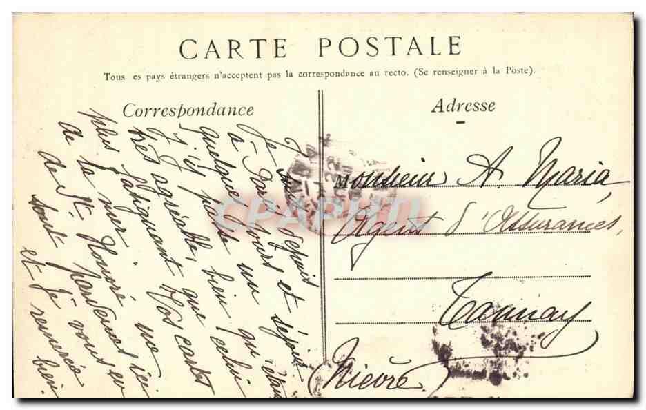 CPA Paris Nouvelle Gare d Orleans — Rückseite