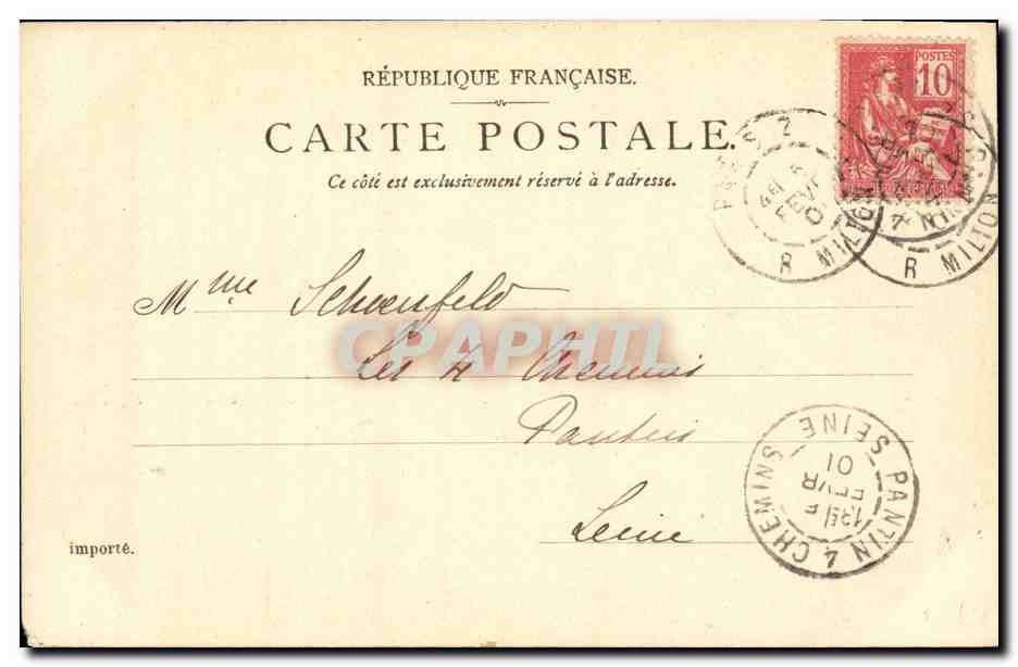 CPA Paris La Seine et L Hotel de Ville — Rückseite