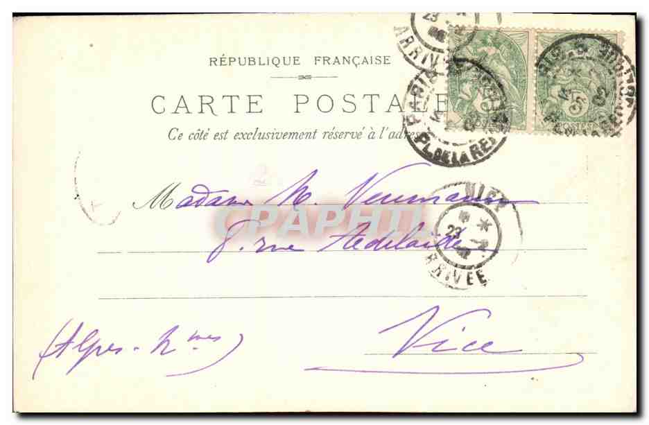 CPA Paris Les Arenes — Rückseite