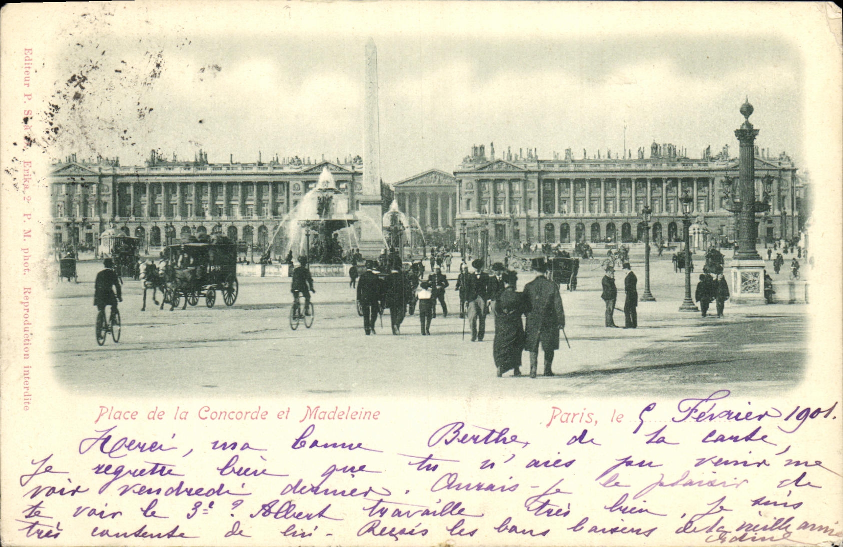 CPA Paris Place de la Concorde et Madeleine