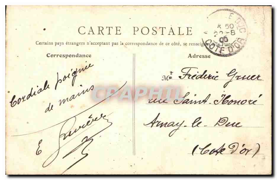 CPA Paris L Obelisque — Verso