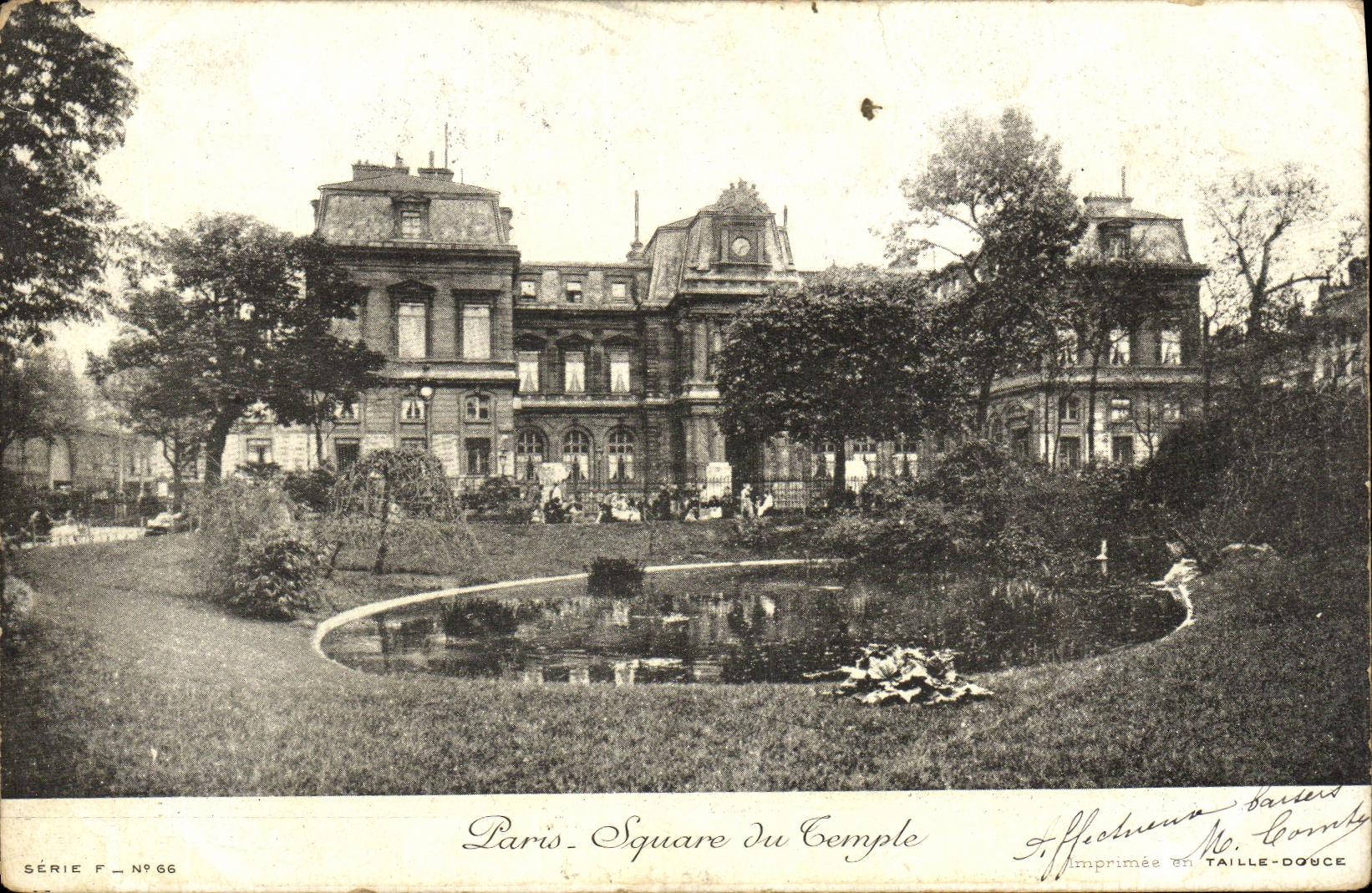 CPA Paris Square du temple