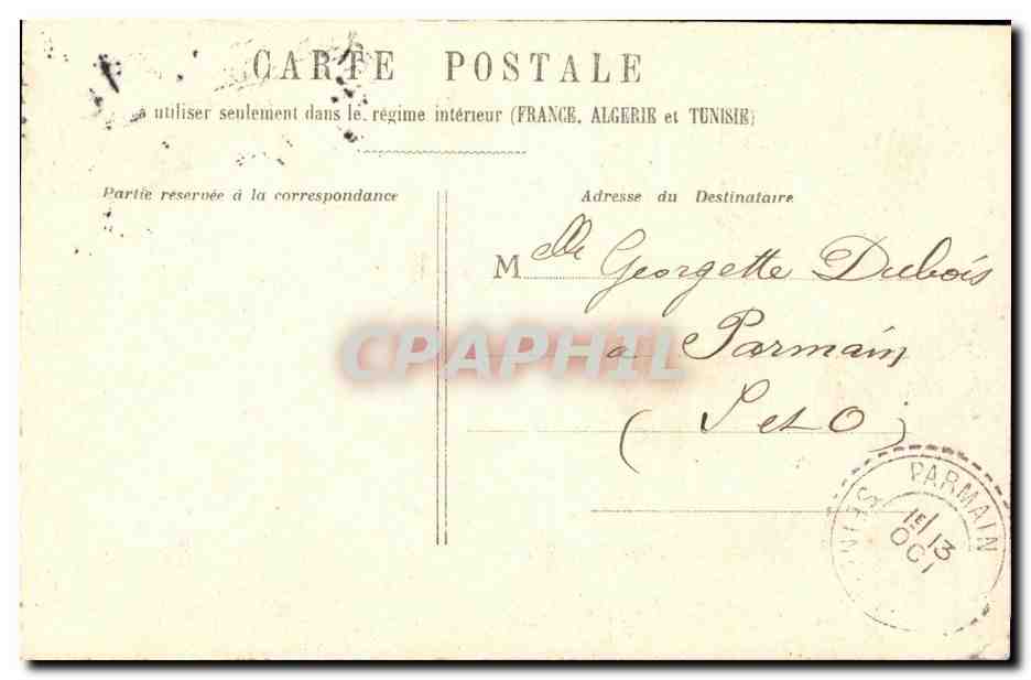CPA Paris Colonne des Victoires — Verso