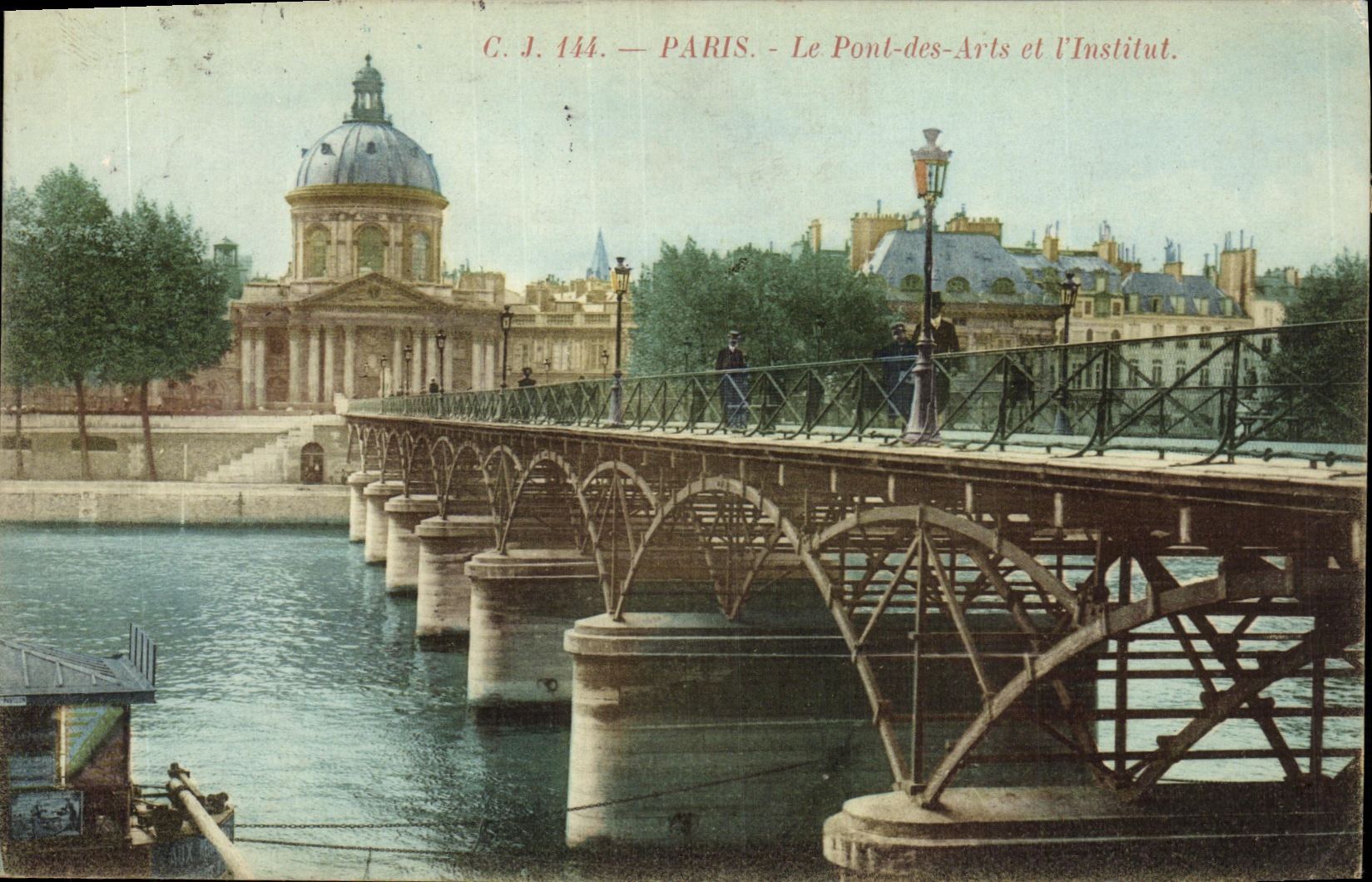 CPA Paris Le pont des Arts et l institut