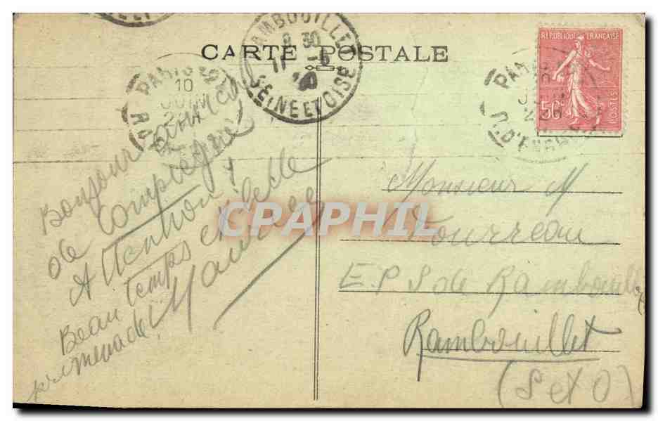 CPA Compiegne L Avenue des Beaux Monts — Rückseite
